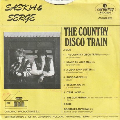 Saskia & Serge - Country disco train + Goodbye Las Vegas (Vinylsingle)