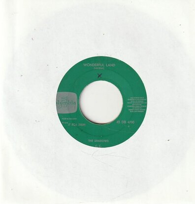 Shadows - Wonderful land + Stars fell on Stockton (Vinylsingle)