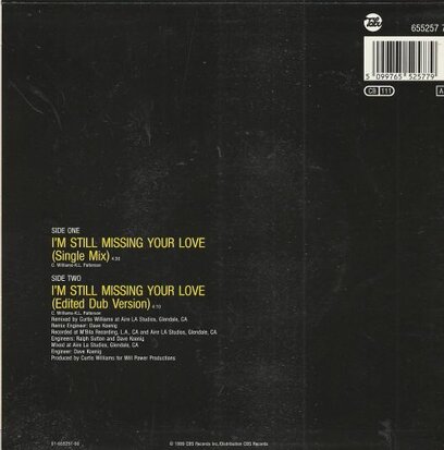 SOS Band - I'm still missing your love + (dub version) (Vinylsingle)