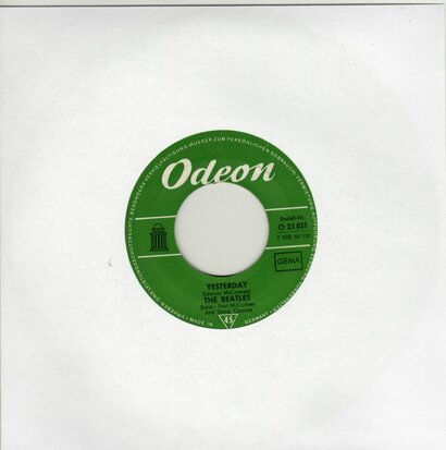 The Beatles - Yesterday + Act naturally (Vinylsingle)