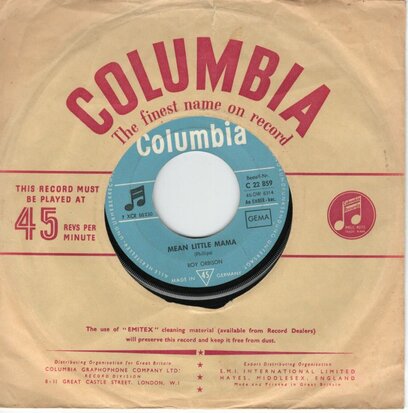 Roy Orbison - Mean Little Mama + Problem Child (Vinylsingle)