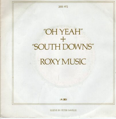 Roxy Music - Oh yeah + South downs (Vinylsingle)