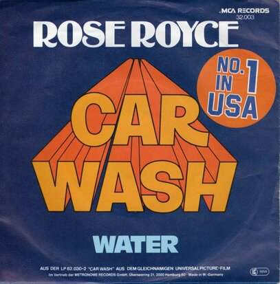 Rose Royce - Carwash + Water (Vinylsingle)