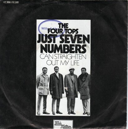 Four Tops - Just Seven Numbers + I Wish I Were Your Mirror (Vinylsingle)