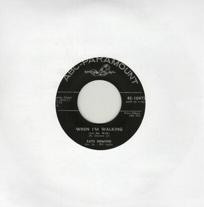Fats Domino - When I'm walking + I've got a right to cry (Vinylsingle)