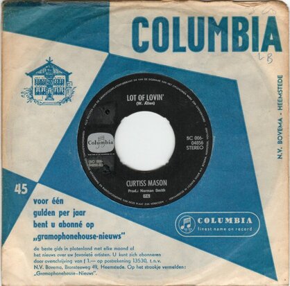 Curtiss Mason - Monkberry Moon Delight + Lot Of Lovin' (Vinylsingle)