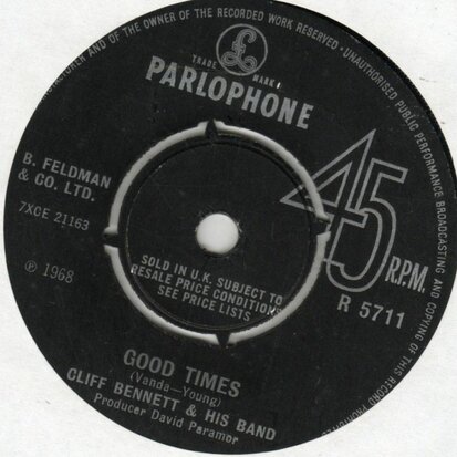 Cliff Bennet - Good Times + Lonely Weekends (Vinylsingle)