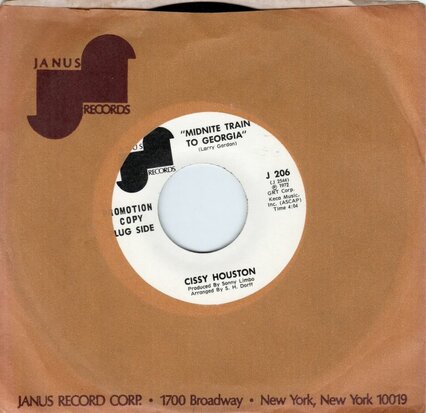 Cissy Houston - Midnite Train To Georgia + Will You Still Love Me Tomorrow (Vinylsingle)