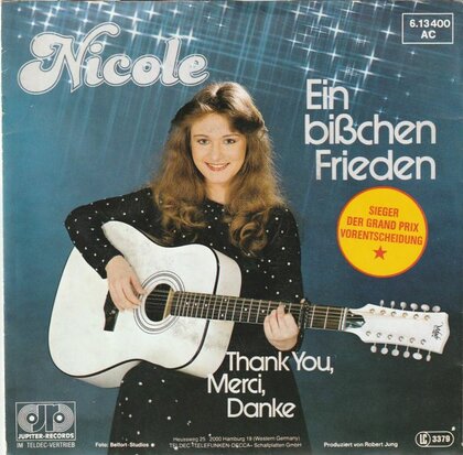 Nicole - Ein bisschen frieden + Thank you, merci. danke (Vinylsingle)