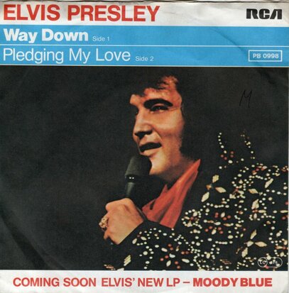 Elvis Presley - Way down + Pledging my love (Vinylsingle)