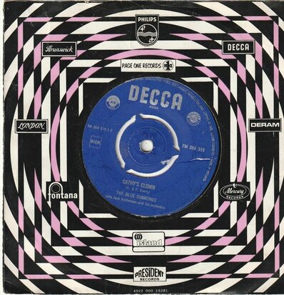 Blue Diamonds - Cathy's clown + Stairway to heaven (Vinylsingle)