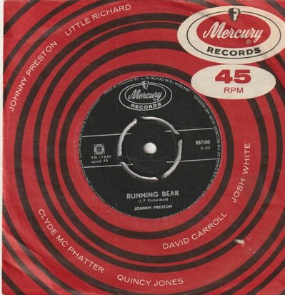 Johnny Preston - Running bear + My heart knows (Vinylsingle)