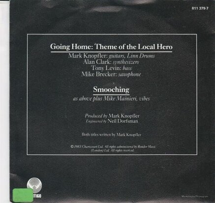 Mark Knopfler - Going home + Smooching (Vinylsingle)