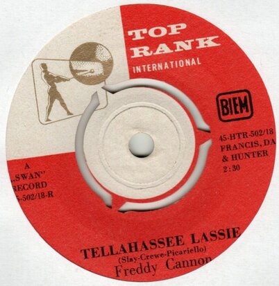 Freddy Cannon - Tallahassie Lassie + Okefenokee (Vinylsingle)