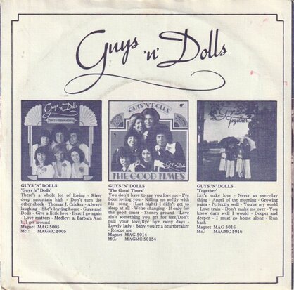 Guys 'n' Dolls - Angel of the morning + Let's make love (Vinylsingle)
