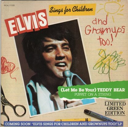 Elvis Presley - Teddy Bear + Puppet on a string (Vinylsingle)
