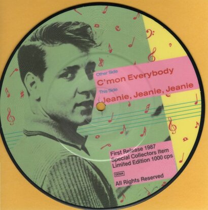 Eddie Cochran - C'mon everybody + Jeanie Jeanie Jeanie (Vinylsingle)