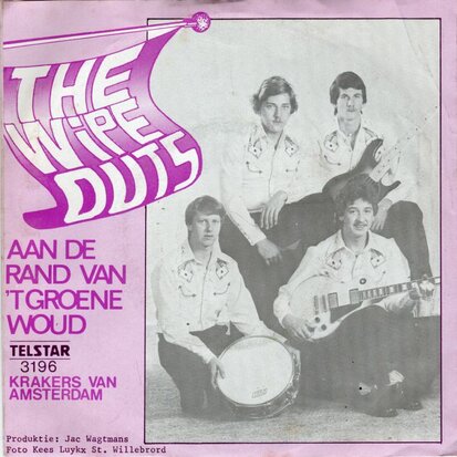 Wipe Outs - Aan de rand van het groene woud + Krakers van Amsterdam (Vinylsingle)