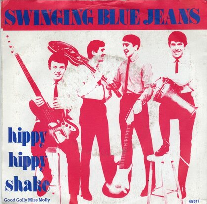 Swinging Blue Jeans - Hippy hippy shake + Good golly miss molly (Vinylsingle)