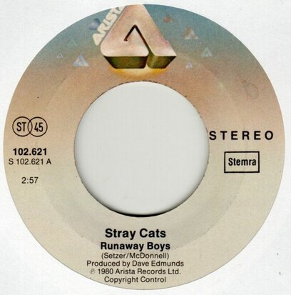 Stray Cats - Runaway boys + My one desire (Vinylsingle)