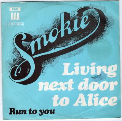 Smokie - Living next door to Alice + Run to you (Vinylsingle)