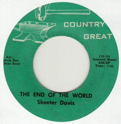 Skeeter Davis + Sammi Smith  - The End Of The World + Help Me Make It Through The Night (Vinylsingle)