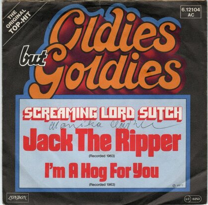 Screaming Lord Sutch - Jack The Ripper + I'm A Hog For You (Vinylsingle)