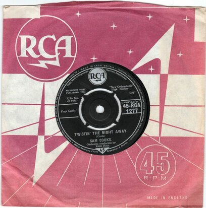Sam Cooke - Twistin' the night away + One more time (Vinylsingle)