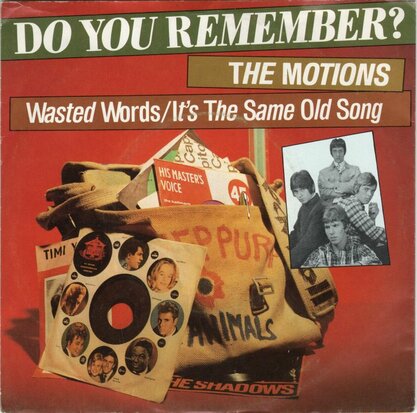 Motions - Wasted words + It's the same old song (Vinylsingle)