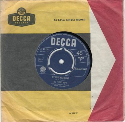 First Move - My Love Has Gone + A Hard Day's Fight (Vinylsingle)