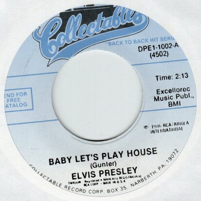 Elvis Presley - Baby let's play house + I'm left. your're right (Vinylsingle)