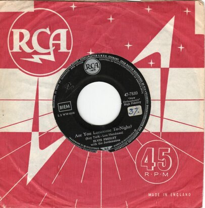 Elvis Presley - Are you lonesome tonight + I gotta know (Vinylsingle)