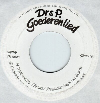 Drs. P. / Jules de Corte - Goederenlied + Geluk Is Niet Transportabel (Vinylsingle)