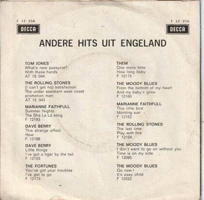 Dave Berry - I'm gonna take you there + Just don't know (Vinylsingle)