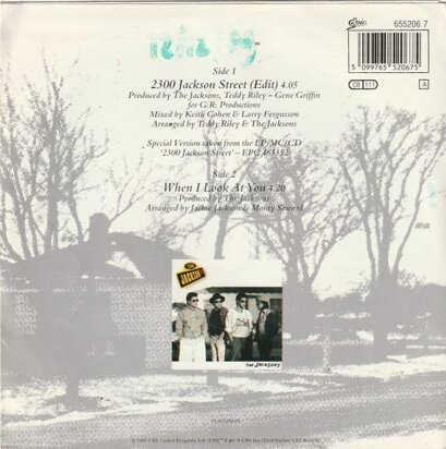 Jacksons - 2300 Jackson street + When I look at you (Vinylsingle)