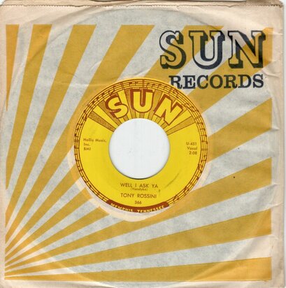 Tony Rossini - Well I Ask Ya + Darlena (Vinylsingle)