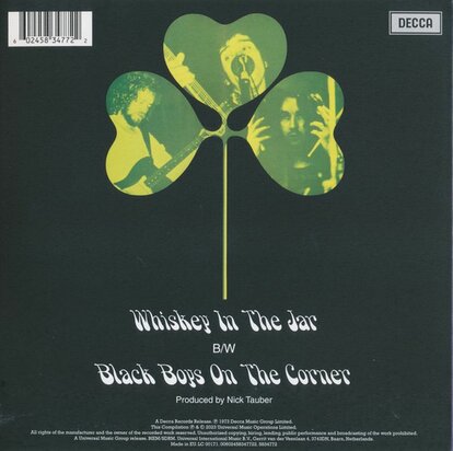 Thin Lizzy - Whiskey In he Jar + Black Boys On The Corner (Vinylsingle)