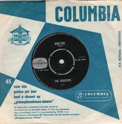Shadows - Kon tiki + 36-24-36 (Vinylsingle)