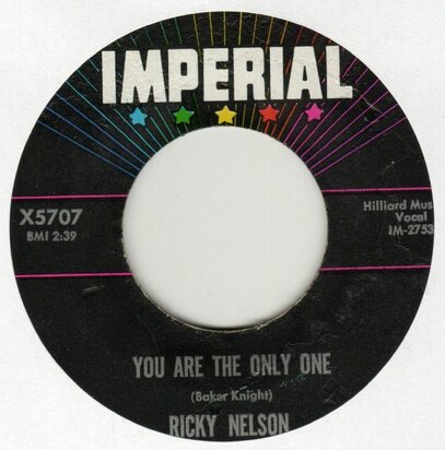 Ricky Nelson - You are the only one + Milk cow blues (Vinylsingle)