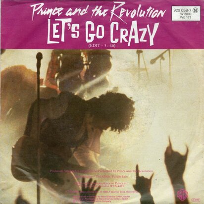 Prince - Let's go crazy + Take me with U (Vinylsingle)