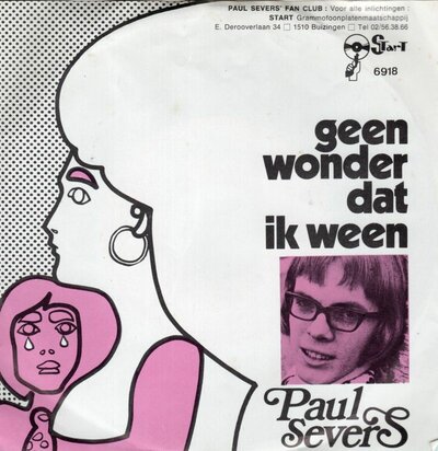 Paul Severs - Geen wonder dat ik ween + De meisjes van de haven (Vinylsingle)