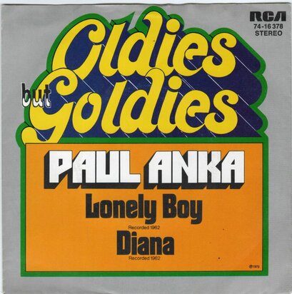 Paul Anka - Lonely boy + Diana (Vinylsingle)
