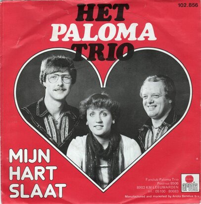 Paloma Trio - Mijn hart slaat + Jij bent het zonnetje (Vinylsingle)