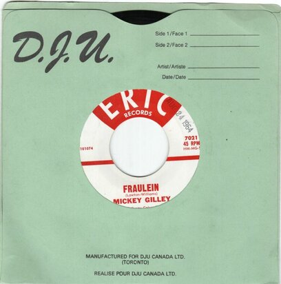 Mickey Gilley - Fraulein + Whole Lot Of Twistin' Going On (Vinylsingle)