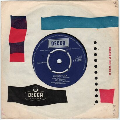 Los Bravos - Black is black + I don't care (Vinylsingle)
