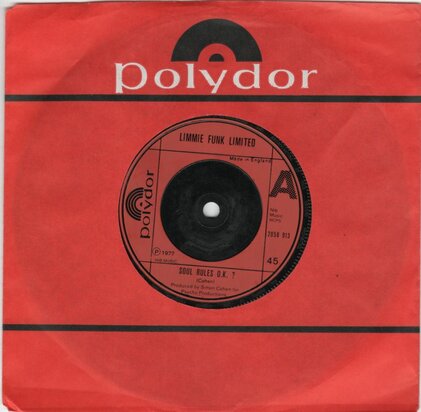 Limmie Funk Limited - Soul Rules O.K.? + We've Come To The End Of The Road (Vinylsingle)