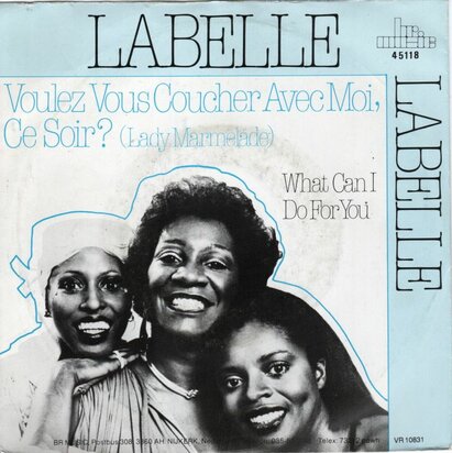 Labelle - Voulez vous coucher avec moi + What can I do for you (Vinylsingle)