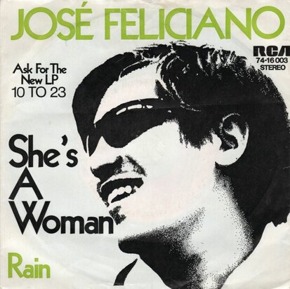 Jose Feliciano - She's A Woman + Rain (Vinylsingle)