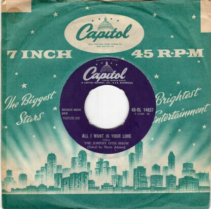Johnny Otis - All I Want Is Your Love + The Light Still Shines In My Window (Vinylsingle)