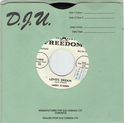 Johnny O'Keefe - Love's Dream + Ain't-A That Somethin' (Vinylsingle)